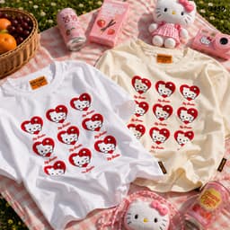 Áo Thun HY KORÉ MÈO ICON TRÁI TIM 3450 Form Rộng Localbrand Oversize Unisex Vải Cotton 75% Nam Nữ Mặc Đẹp 8