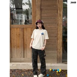 Áo Thun HY KORÉ REFLEX 3449 Form Rộng Localbrand Oversize Unisex Vải Cotton 75% Nam Nữ Mặc Đẹp 5