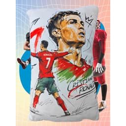 Gối Ôm Gấu Bông Cầu Thủ Bóng Đá In 3D Ronaldo Messi Neymar Haaland Mbappe Quang Hải Hoàng Đức G194 2