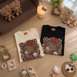Áo Thun HY KORÉ Mèo Kitte Nâu Myself 2229 Form Rộng Localbrand Oversize Unisex Vải Cotton 75% Nam Nữ Mặc Đẹp 3