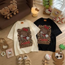 Áo Thun HY KORÉ Mèo Kitte Nâu Myself 2229 Form Rộng Localbrand Oversize Unisex Vải Cotton 75% Nam Nữ Mặc Đẹp 4