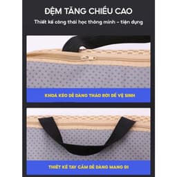 Đệm Ghế Ô Tô Tổ Ong 3D Thoáng Khí, Đệm Lót Ghế Chống Trượt Êm Ái 7
