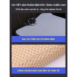Đệm Ghế Ô Tô Tổ Ong 3D Thoáng Khí, Đệm Lót Ghế Chống Trượt Êm Ái 8