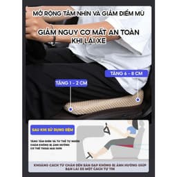Đệm Ghế Ô Tô Tổ Ong 3D Thoáng Khí, Đệm Lót Ghế Chống Trượt Êm Ái 5