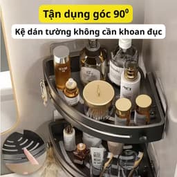 Kệ Góc Dán Tường Phòng Tắm Đa Năng - Không Cần Khoan, Nâng Cấp Miếng Dán, Nhựa Mỏng Chứ Không Dày 5