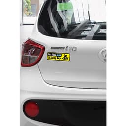 Sticker, decal cứ từ từ dán đuôi xe ô tô, dán các màu xe 5
