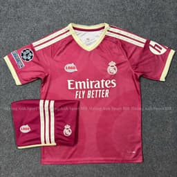 Bộ Quần Áo Bóng Đá CLB Real Madrid Mùa Giải 2026/2027- Vải Polyester Thái Gai cao Cấp 4
