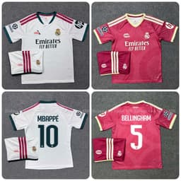 Bộ Quần Áo Bóng Đá CLB Real Madrid Mùa Giải 2026/2027- Vải Polyester Thái Gai cao Cấp 1