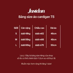 [XẢ KHO] Áo Khoác Cardigan Chất Thun Gân Tăm Hàn Basic Dáng Vừa T5 JUSTDUN 2
