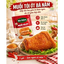 ( GIÁ SỈ ) 4 GÓI Muối Tỏi Ớt Bà Năm Gia Vị Ướp Đa Năng Giòn Bì Chấm Súp Ướp Cá Thịt & chấm hoa quả dokhogiasi 6