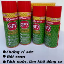 (Giá tận xưởng) Chai xịt chống rỉ sét và bôi trơn GF7 hàng chuẩn 175 và 350 gram 6