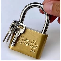 (Hàng đẹp) Ổ Khóa HD Siêu Bền - Chất liệu thép không gỉ, Ổ khóa cửa bấm chắc chắn đủ Size 5