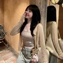 Áo khoác ngoài len đan TRANGCLOTHINGG áo khoác mỏng QC áo cardigan len đan mỏng mặc hè thu 2