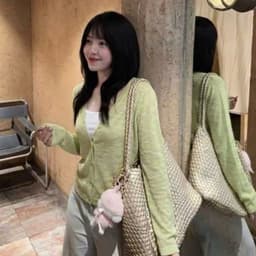 Áo khoác ngoài len đan TRANGCLOTHINGG áo khoác mỏng QC áo cardigan len đan mỏng mặc hè thu 5