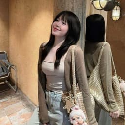 Áo khoác ngoài len đan TRANGCLOTHINGG áo khoác mỏng QC áo cardigan len đan mỏng mặc hè thu 6
