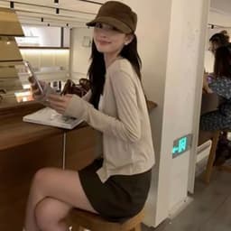 Áo khoác ngoài len đan TRANGCLOTHINGG áo khoác mỏng QC áo cardigan len đan mỏng mặc hè thu 7