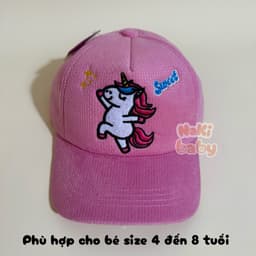 (SIZE 4-8 TUỔI) Nón lưỡi trai, mũ kết cho bé gái, nhiều họa tiết cho các mom lựa chọn 6