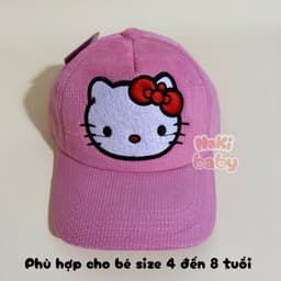 (SIZE 4-8 TUỔI) Nón lưỡi trai, mũ kết cho bé gái, nhiều họa tiết cho các mom lựa chọn 3