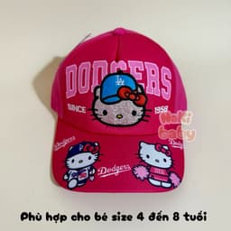 (SIZE 4-8 TUỔI) Nón lưỡi trai, mũ kết cho bé gái, nhiều họa tiết cho các mom lựa chọn 7