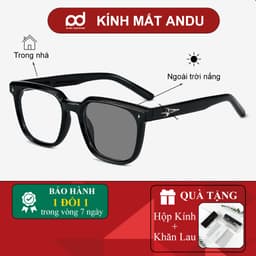 Gọng kính cận thời trang nam nữ ANDU dáng vuông chống tia UV chất liệu nhựa cao cấp - 91AD38 1