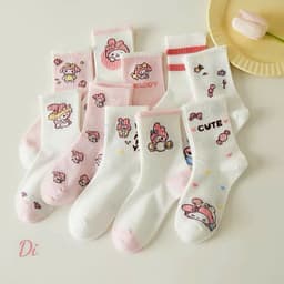 Sét 10 Đôi Tất Vớ Cho Bé Họa Tiết Hoạt Hình dễ thương cho bé trai bé gái -Tất Cotton Cổ Cao Cho Bé 6