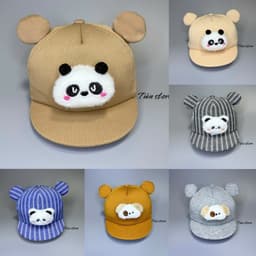 Nón kết gấu [ 3tháng đến 20tháng ] mũ cute hoạ tiết gấu siêu đáng yêu cho bé phụ kiện-Mũ 1