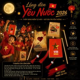 Đèn Lồng Yêu Nước- Ý nghĩa Tự hào Việt Nam 1
