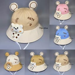 Nón bo gấu trà sửa [ 1 đến 3tuổi ] mũ gấu cute có tại siêu cưng cho bé 1
