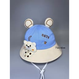Nón bo gấu trà sửa [ 1 đến 3tuổi ] mũ gấu cute có tại siêu cưng cho bé 4