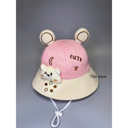 Nón bo gấu trà sửa [ 1 đến 3tuổi ] mũ gấu cute có tại siêu cưng cho bé 6