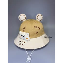 Nón bo gấu trà sửa [ 1 đến 3tuổi ] mũ gấu cute có tại siêu cưng cho bé 2