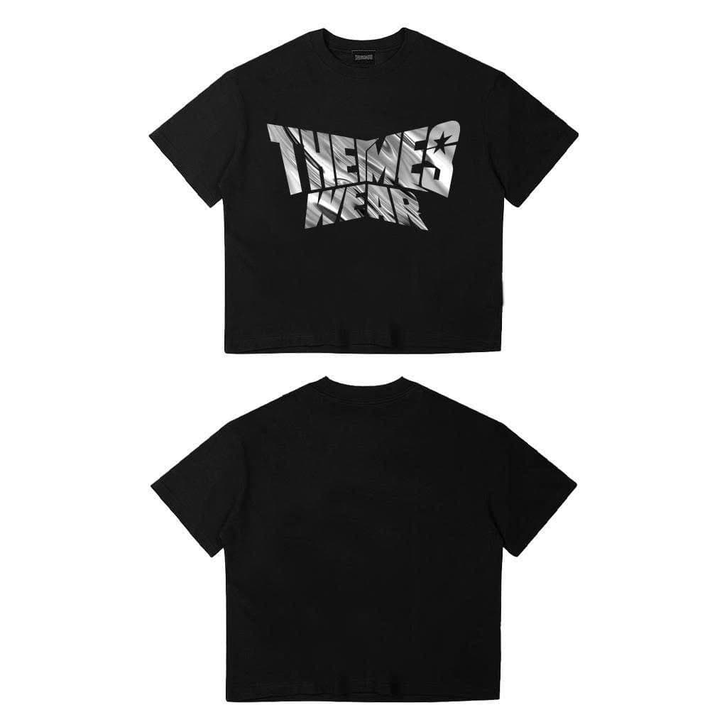 Full Set Tee x Short THEMESWEAR In Bạc Chất Dày Dặn