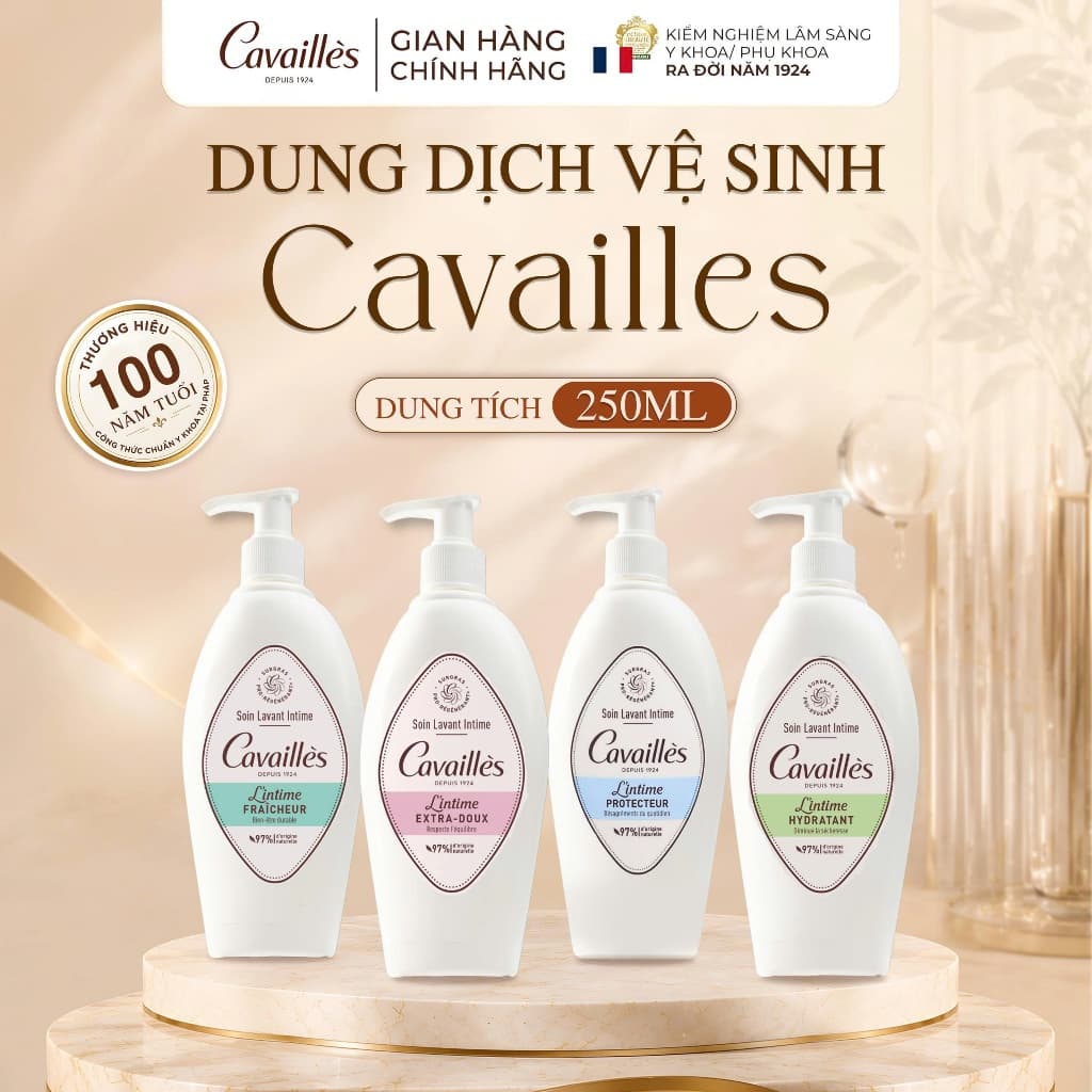 Dung Dịch Vệ Sinh Phụ Nữ Rogé Cavaillès Siêu Dưỡng Phục Hồi Niêm Mạc - Giúp Cân Bằng pH, Làm Sạch, Dịu Nhẹ 250ml