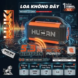 Thân Loa Bluetooth HUKAN G3-GM01 | Điện áp 21V| Loa Bluetooth Kháng Nước| Cổng USB Sạc Thiết Bị Jack 3.5mm BH 12 Tháng 1