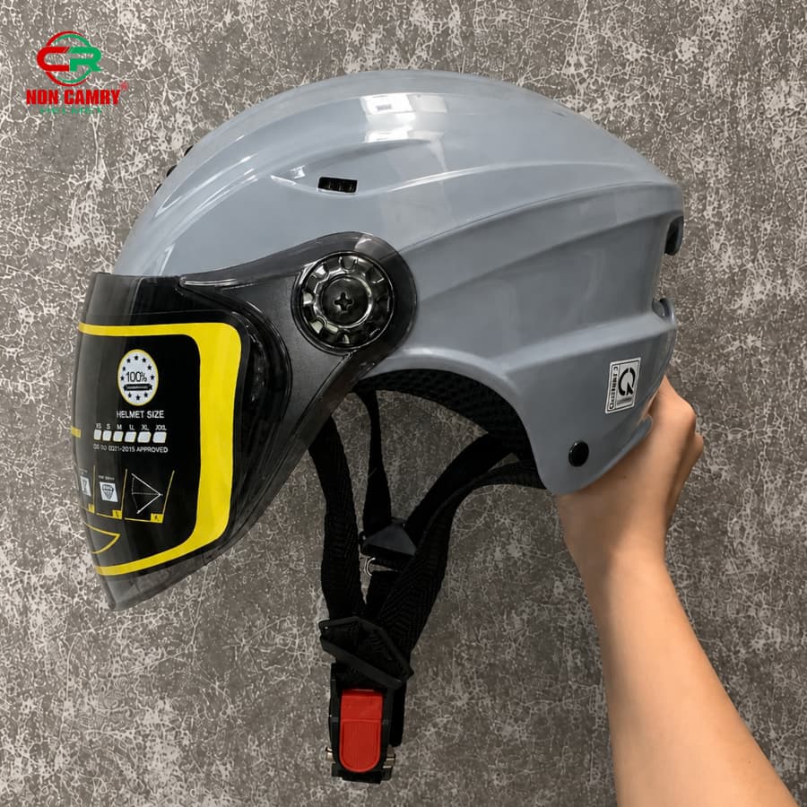 Nón bảo hiểm nam STD Helmets kính dài chắn gió, chắn bụi - Dáng gù thể thao, cá tính, nhiều màu sắc, bảo hành 12 tháng