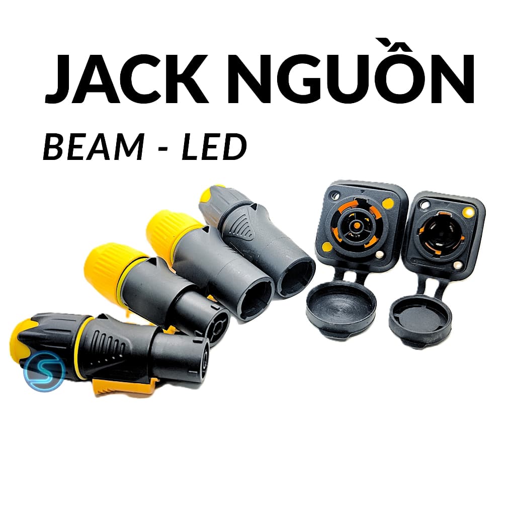 Jack rắc nguồn Led Beam, Màn Led , Âm Thanh điện 3 chân, Audio