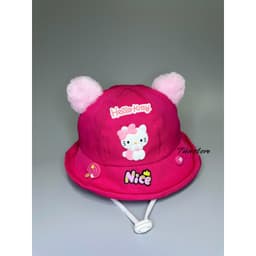 Nón bo kity [ 1 đến 3 tuổi ] mũ có quai dễ thương cho bé yêu 9