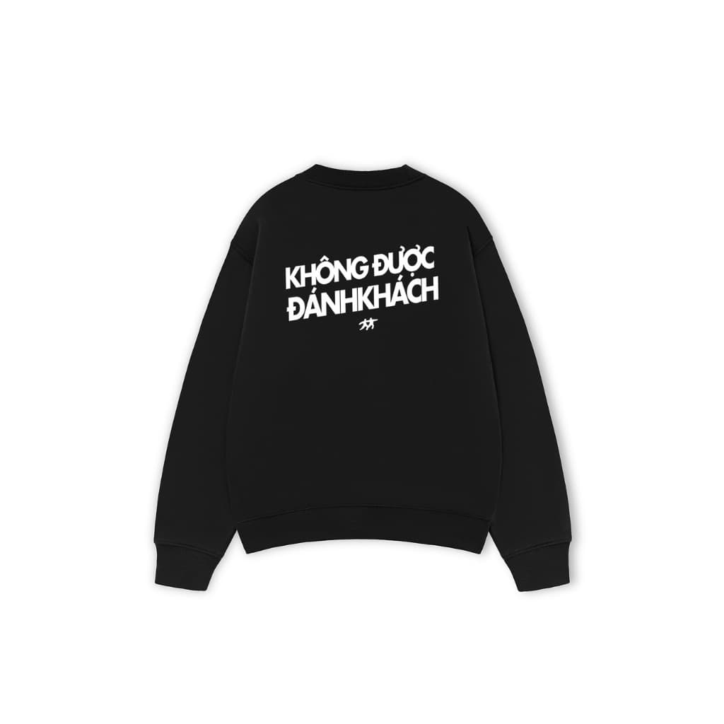Áo Sweater KHÔNG ĐƯỢC ĐÁNH KHÁCH Áo Sweatshirt REDLABEL Nỉ Oversize Nam Nữ SWT52