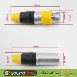 Jack rắc canon, xlr hàn dây, chống nước chuẩn IP65. ( Giá 1 Cái ) 3