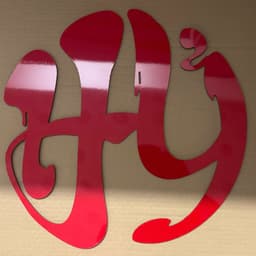 Chữ Hỷ Alu Gương Vàng, Đỏ 40 cm - Chữ Song Hỷ Treo Cưới Trang Trí Gia Tiên 8
