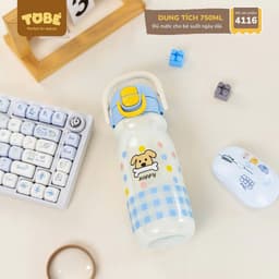 [ TOBE ] Bình Uống Nước Ống Hút 750ml Chính Hãng To Bé 3