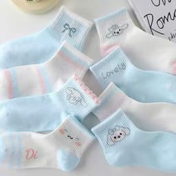 Sét 10 Đôi Tất Vớ Cho Bé Họa Tiết Hoạt Hình dễ thương cho bé trai bé gái -Tất Cotton Cổ Cao Cho Bé 4