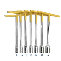 Cần chữ T, Tay vặn khẩu chữ T bọc nhựa vặn đai ốc,Êcu, Lục giác từ T8 đến T19 Thép loại 1 5