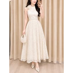 VÁY REN XOÈ CỔ YẾM CAO CẤP DỰ TIỆC 2