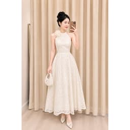 VÁY REN XOÈ CỔ YẾM CAO CẤP DỰ TIỆC 7