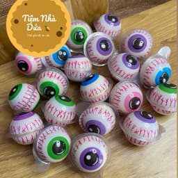 Sỉ ( Hộp x 60v ) Kẹo Dẻo Hình Con Mắt, Vị Dâu, Vị Dưa Hấu,… Hãng Bursting Ball 3D Siêu Ngon hot hot Candy Snack Chua 3