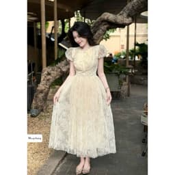 VÁY REN XOÈ ĐÍNH NƠ NGỰC TIỂU THƯ SANG CHẢNH 2