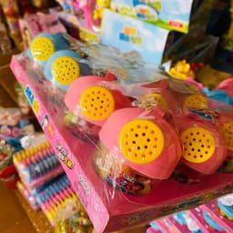 (sỉ) Vỉ 12 lọ kẹo mút hình bình nước tưới cây, bình tưới cây kẹo mút, kẹo mút bình tưới cây 6