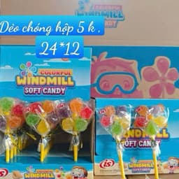 Khay 24 vỉ kẹo dẻo hình Chong chóng quay- vỉ 5 cánh siêu nhiều, siêu ngon 2