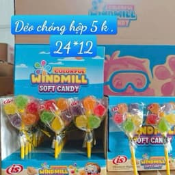 Khay 24 vỉ kẹo dẻo hình Chong chóng quay- vỉ 5 cánh siêu nhiều, siêu ngon 1